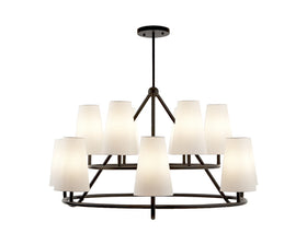 Gildan Chandelier - White & Black