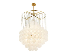 Moon Chandelier - Antique Brushed Brass