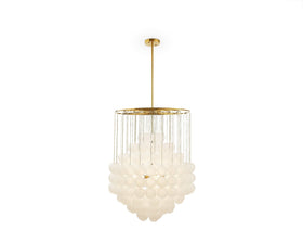 Moon Chandelier - Antique Brushed Brass