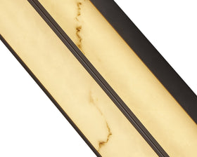 Stripe Wall Light - Matt Black, Iron and Faux Alabaster