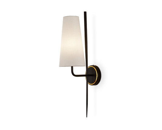 Serpa Wall Light - White, Black & Brass