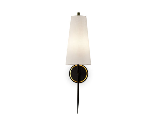 Serpa Wall Light - White, Black & Brass