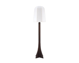 Axel Floor Lamp - Classic Brown Ash/White Linen