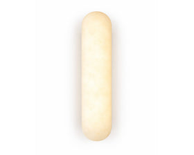Alura IP44 Wall Light - Alabaster and Brushed Brass