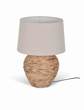 Dunsfold Table Lamp - Water Hyacinth, Natural