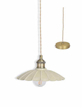 Wanstrow Pendant Light - Chalk / Clay