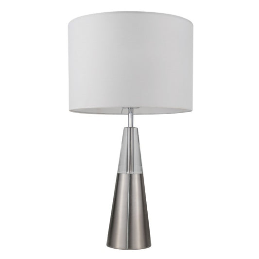 Lola Crystal Satin Chrome Table Lamp