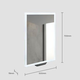 Sensio Luka LED Bathroom Mirror - 500mm x 700mm