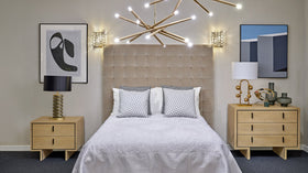 Jacquard Table Lamp - Brushed Brass, Matt Black