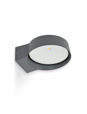 Litcham Outdoor Wall Light - Aluminium, Dark Grey
