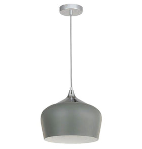 Modena 1 Light Grey Metal Pendant