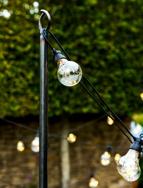 Festoon Pole - Raw Metal, Dark Grey