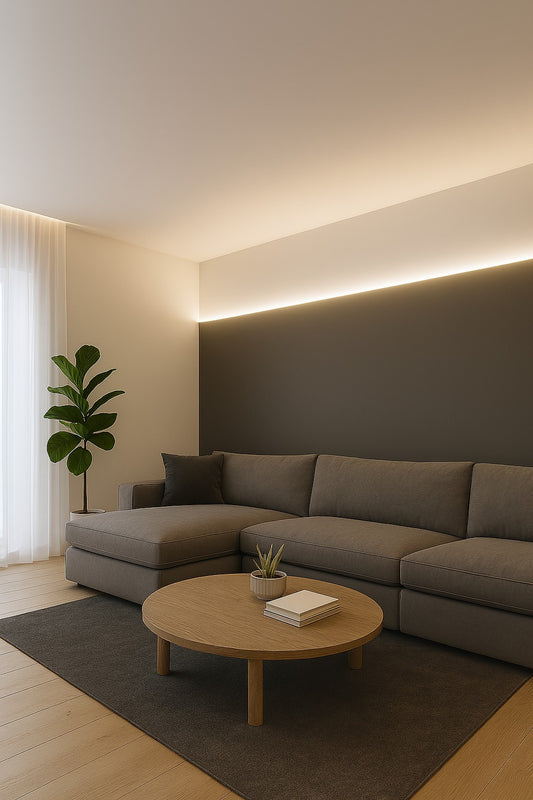 Cove LED Profile - Plaster-in PRO16P White 28 x 95mm