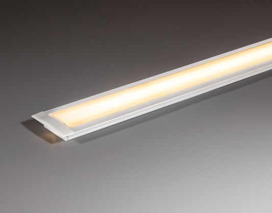 Recessed LED Profile - Standard PRO1R White 25 x 7mm