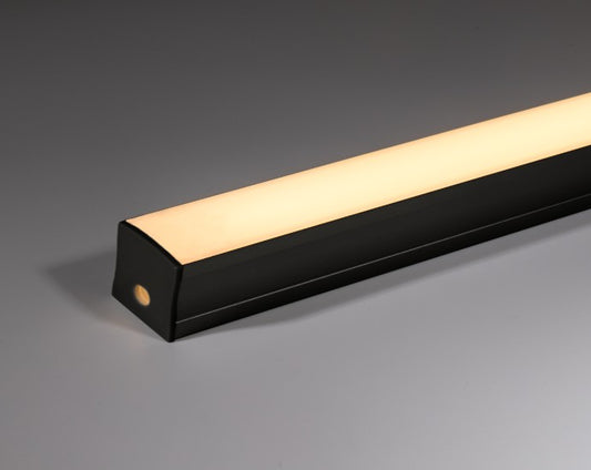 Surface LED Profile - Deep / Wide PRO3 Black 23 x 20mm