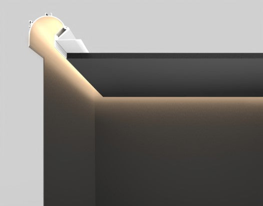 Cove LED Profile - Plaster-in PRO42P White 67 x 100mm