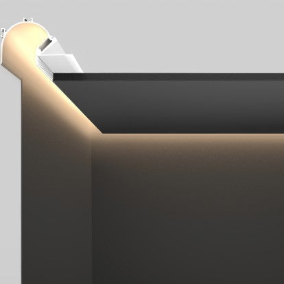 Cove LED Profile 2m - Plaster-in PRO42P White 67 x 100mm