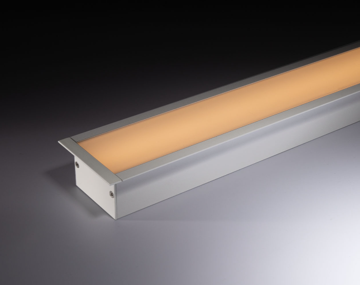 3m Recessed LED Profile - Double Deep / Wide PRO50SR White 60 x 35mm