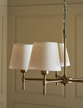 Peartree 5 Light Ceiling Chandelier - Steel, Antique Bronze