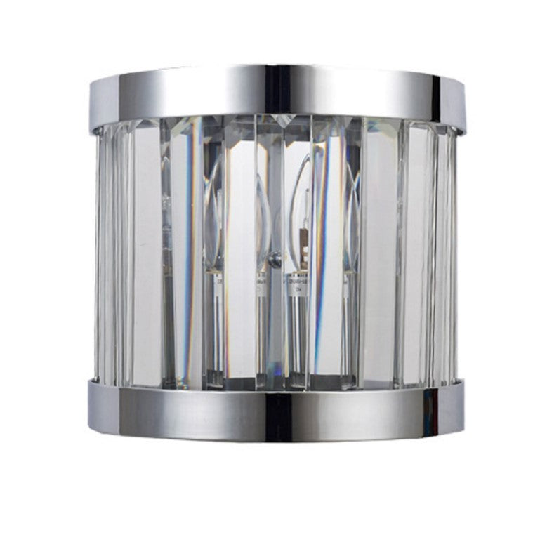 Pandora 1 Light Crystal Wall Light Polished Chrome