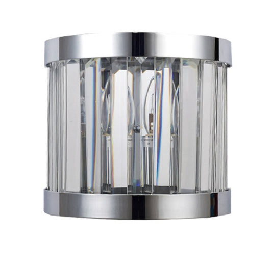 Pandora 1 Light Crystal Pendant Polished Chrome