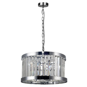 Pandora 3 Light Crystal Pendant Polished Chrome