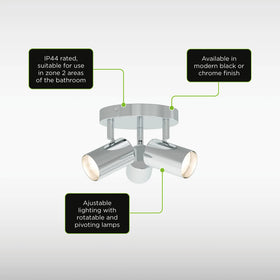 Sensio Zephira 3 Round Spotlight