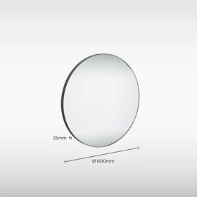 Sensio Noa Round Non-illuminated Mirror - 600mm