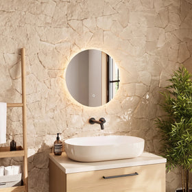 Sensio Mistral Round LED Bathroom Mirror - ø600mm