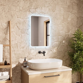 Sensio Mistral Soft Rectangle LED Bathroom Mirror - 400mm x 600mm