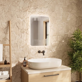 Sensio Mistral Soft Rectangle LED Bathroom Mirror - 400mm x 600mm