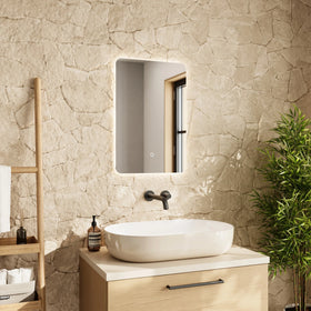 Sensio Mistral Soft Rectangle LED Bathroom Mirror - 400mm x 600mm