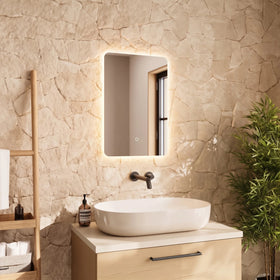 Sensio Mistral Soft Rectangle LED Bathroom Mirror - 400mm x 600mm