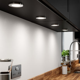 Sensio Apex TrioTone LED Under Cabinet Spotlight - Black / Single Light