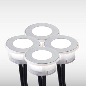 Sensio Halo TrioTone LED Plinth Light, Recessed - Stainless Steel