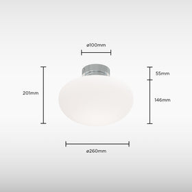 Sensio Solana Bathroom Ceiling Light