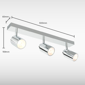 Sensio Tandy 3 Bathroom Ceiling Light