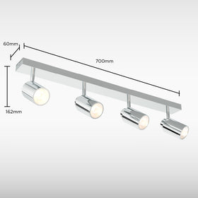 Sensio Tandy 4 Bathroom Ceiling Light