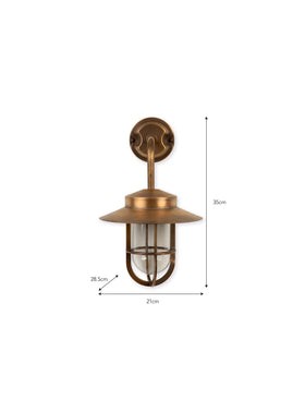 Hanwell Wall Light - Brass, Antique Brass
