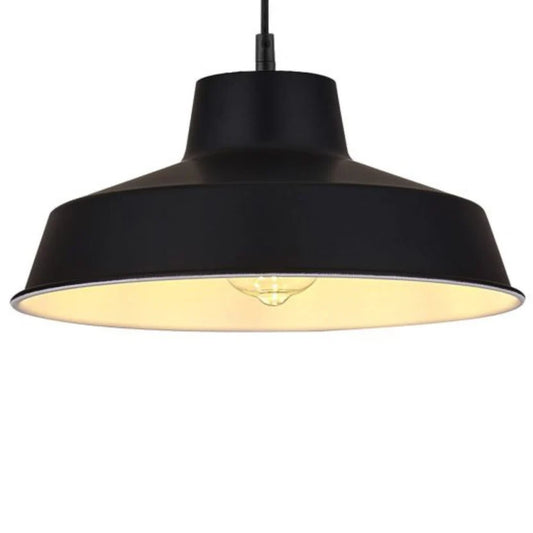 Classic Metal Pluto Lampshade Pendant Shade 35cm Black Finish