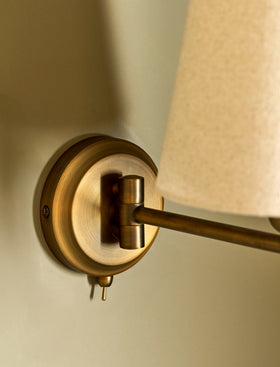 Peartree Wall Light - Steel, Antique Bronze