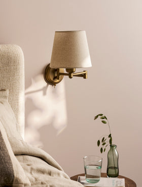 Peartree Wall Light With Extendable Arm - Steel, Antique Bronze