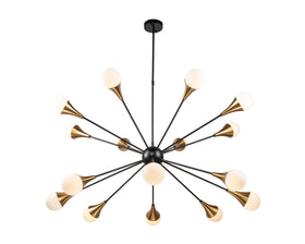 Gamma Pendant Lamp - Black Antique Brass