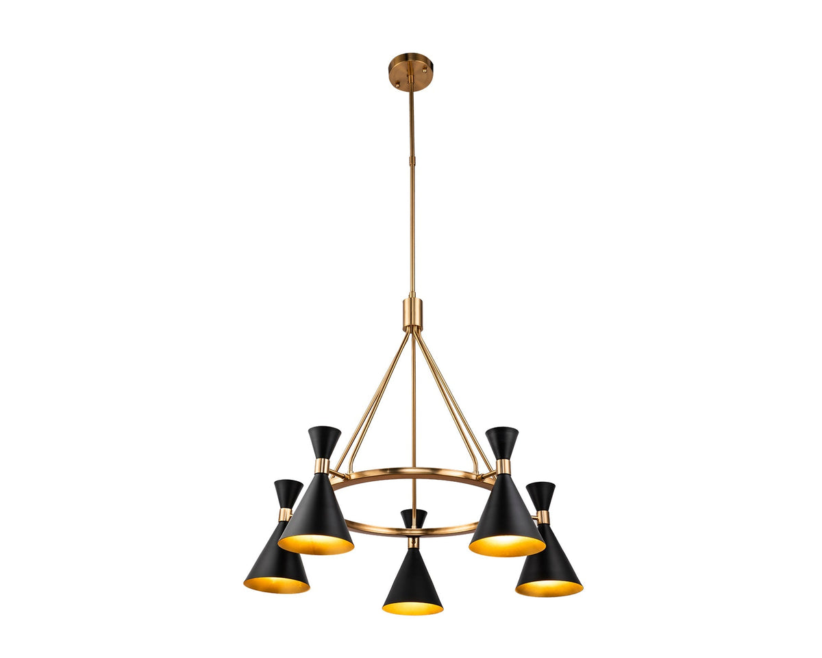 Kensington Pendant Lamp - Black Antique Blass
