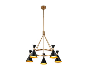 Kensington Pendant Lamp - Black Antique Blass