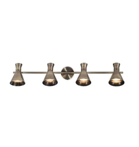 Pixar 4 Light Spotlight Bar Antique Brass