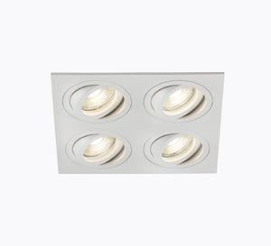 Ambar Quad Tilt Square Downlight GU10