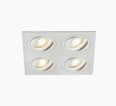 Ambar Quad Tilt Square Downlight GU10