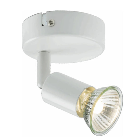 230V GU10 Single Spotlight -  White