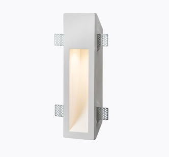 Recessed Rectangular Plaster Wall Light